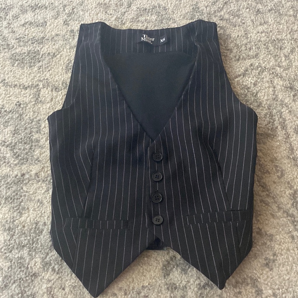 pinstripe vest